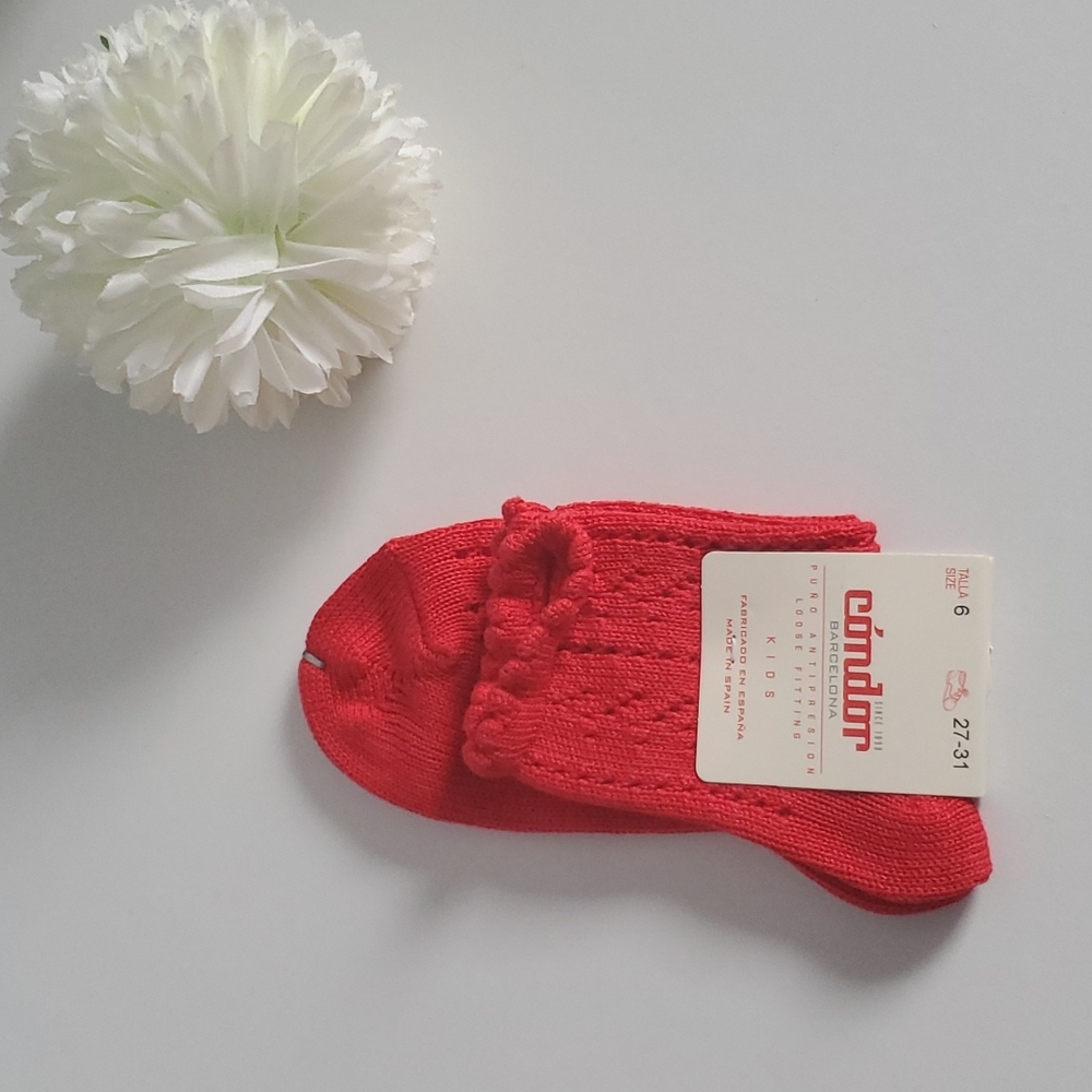 Condor Cotton Crochet Ankle Socks. Have in three sizes 1 / 3 / 6